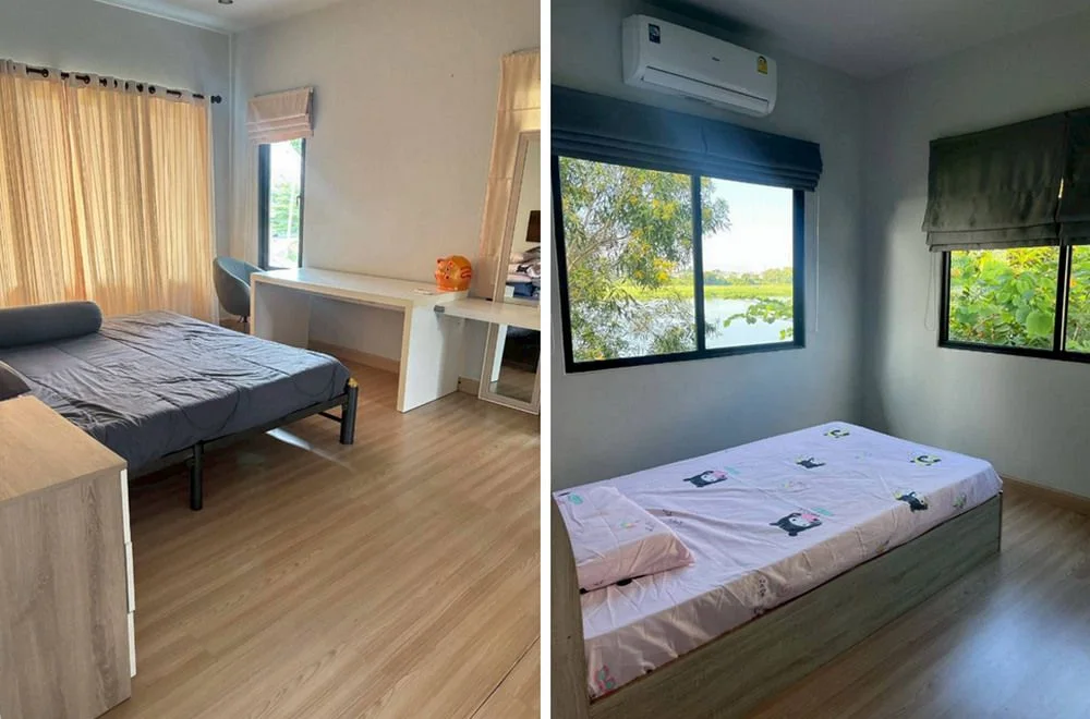 หมู่บ้านวราบดินทร์ รังสิตคลอง 3 เนื้อที่ 60 ตร.วา 3 นอน 3 น้ำ หลังมุมติดสวน วิวทะเลสาบ ตกแต่งครบ รูปที่ 8