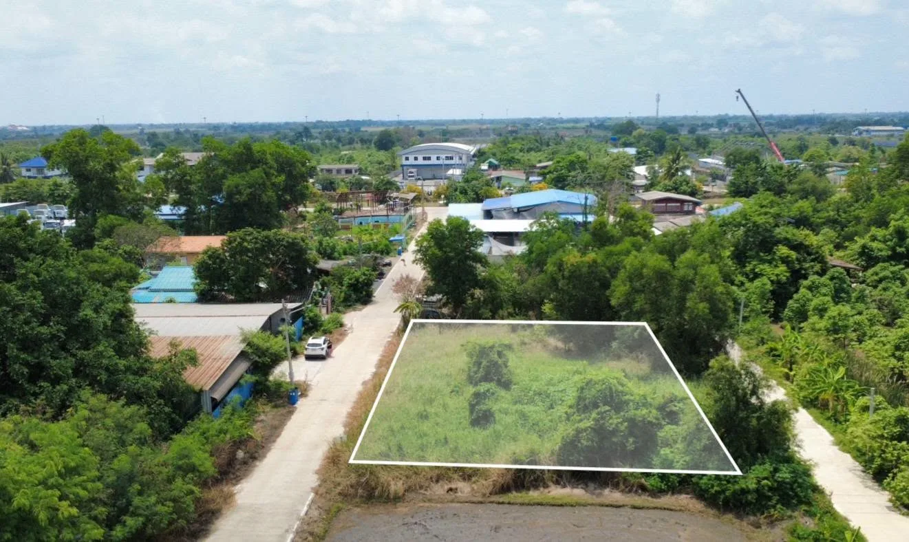 ขายที่ดิน 200 ตร.ว. ซอยคลองสาม 14/3 คลองหลวง ถมแล้ว หน้ากว้าง 31.5 เมตร